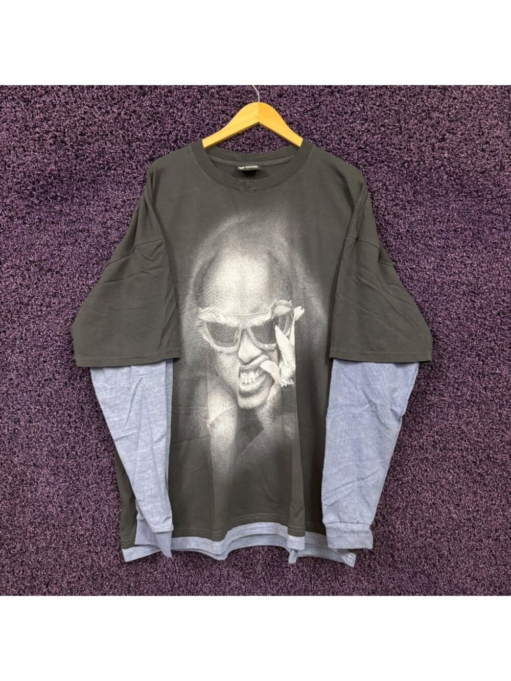 Rihanna R20 2005 Layered Long Sleeve T-Shirt Size 2XL